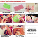 HASTHIP Diamond Painting Kit for Home Wall Decor featuring 5D Full Drill Rhinestones 11.8x15.8 in | 3 PCS DIY Art Craft Canvas