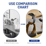 HASTHIP Desk Hanging Hooks for Bags and Headphones featuring C Shape Design 2pcs Set