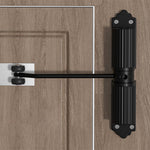 HASTHIP Door Closer for Wooden and Metal Doors with Adjustable Spring | Zinc Alloy Black 60 kg