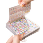 HASTHIP® Mini Libro de Pegatinas Troqueladas: Cuentos de Hadas para Niños,Adhesivos Decorativos Uñas Infantiles,Manualidades y Regalo Creativo