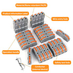 HASTHIP® Wire Connector, 34Pcs Universal Connection Terminals, Circuit Inline Splices Electric Connectors,