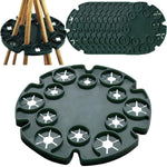 HASTHIP Plant Climbers Stem Holders for Garden Canes with 12 Hole Plastic Design | 10 Pcs Set