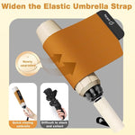HASTHIP Auto Open Windproof Umbrella, Waterproof Folding Travel Umbrella