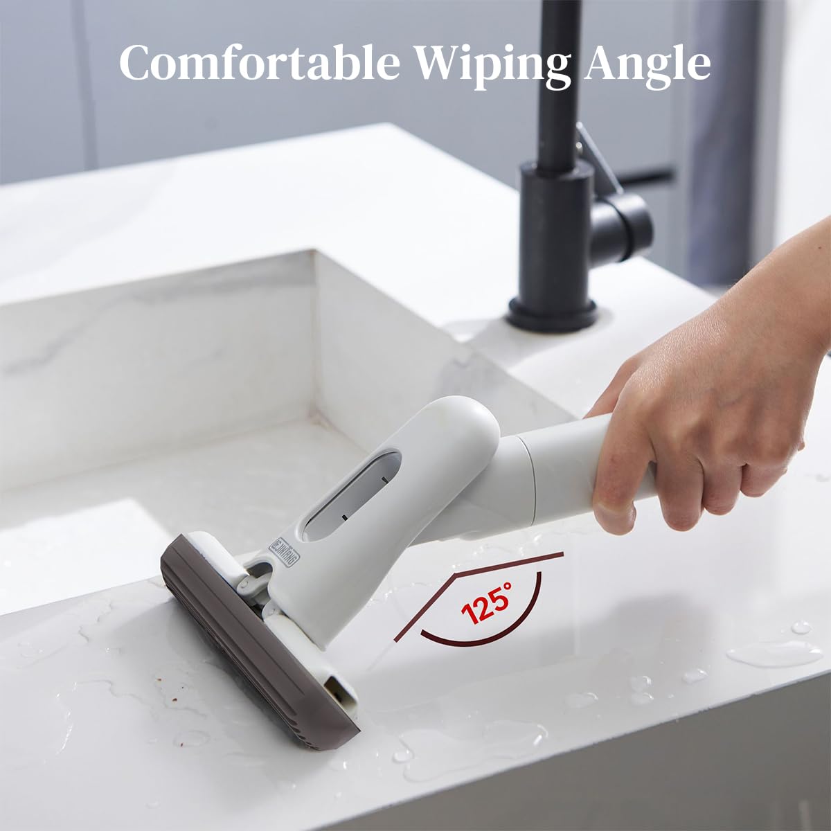 HASTHIP Spray Mop for Kitchen and Bathroom Cleaning with Built In Sprayer Handle | Lightweight One Handed PU Sponge Design