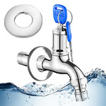 HASTHIP Safety Water Faucet Lock for Outdoor Use with 1/2 in Thread and Key Mechanism | Heavy-Duty Alloy Construction