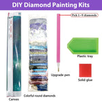 Diamond Painting Kit, 12x16inch White Tree of Life Diamond Painting, 5D Diamond Painting Kit for Adults & Kids, Very Suitable for Home Leisure and Wall Decoration, Gift for Kids and Adults