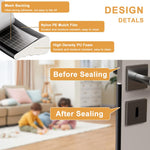 HASTHIP Window Weather Stripping for Doors and Windows with 5m Adhesive Foam | Wedge Design Black Rubber Seal
