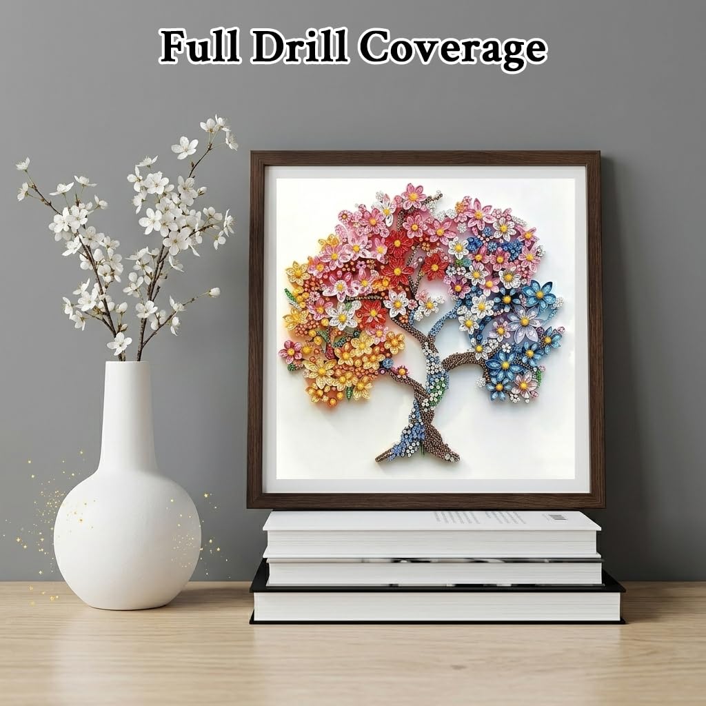 HASTHIP® Flower Tree Diamond Painting Kit