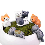 HASTHIP® Miniature Lucky Cat Figurines Set