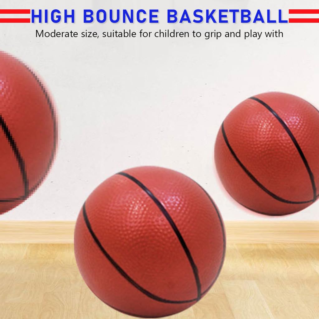 HASTHIP Kids Indoor Basketball Hoop Kit with Wall Mounted Mini Basketball Set