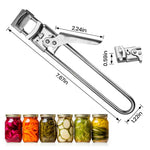 HASTHIP® Master Jar & Bottle Opener, Adjustable Multifunctional Stainless Steel Can Opener Jar Lid Gripper, Manual
