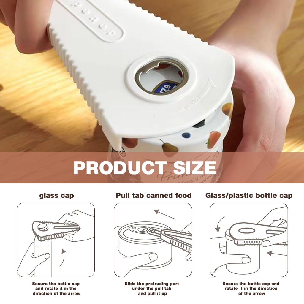 HASTHIP Jar Opener for Easy Lid Removal with Ergonomic Handle and Stainless Steel Opener | Fits 3–7 cm Jars