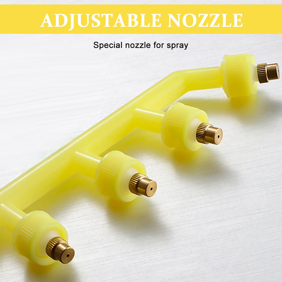 HASTHIP® Pressurized Sprayer Nozzle for Electric Mist Sprayer Water Sprayer 4-Spout Nozzle Brass Metal Spouts Mist Sprayer Nozzle ReplacementElectric Mist Sprayer Accessories