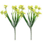HASTHIP Artificial Flowers for Home Decor featuring 2 Pack Yellow Stems | Festival Table Decoration