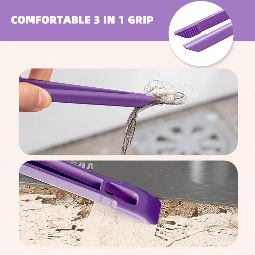 HASTHIP® 2in 1 Window Groove Cleaning Brush with Tong Tool, 360 ° Flexible Rotatable Narrow Cleaning Brush Corner Cleaning Brush Crevice Cleaning Brush for Kitchen, Balcony, Window, Car Upholstery
