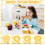 HASTHIP Mini Ketchup Bottles for Lunch Bags with Leak Proof Nozzle 8pcs 25ml | Refillable Food Grade Plastic Dispensers