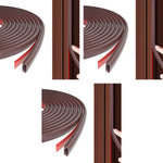 HASTHIP Door Seal Strip for Home and Office featuring Self Adhesive TPE Rubber 19.7 ft | Noise Reduction and Cuttable Design