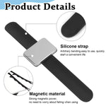 Magnetic Sewing Pincushion, Silicone Wrist Magnetic Pin Cushion for Braiding, Magnetic Wristband Pin Cushion Holder Bracelet for Quilting Sewing & Hairstylists