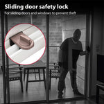 HASTHIP Sliding Window Lock for Home with Twist Knob and Aluminum Alloy Build | 4Pcs Set