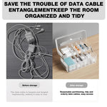 HASTHIP Cable Organizer Box for Travel with Dual Layer 11 Compartments and PP Material | 24x12.7x10.5cm