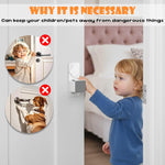 HASTHIP® 4Pcs Door Stopper Pinch Guards, Baby Proofing Safety Finger Protectors, No-Drill Rotatable Door Guard Stoppers for Child & Pet Safety, 4.5cm Safe Gap Baby Protection Products