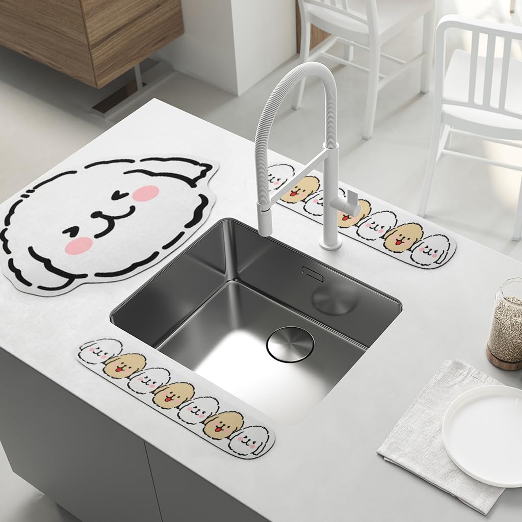 HASTHIP® 3-Piece Diatom Mud Sink Mat Set