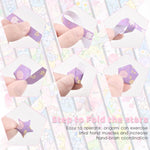 HASTHIP Star Origami Paper for DIY Crafts with 600 Strips and Double Sided Panda Designs