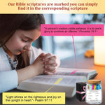 HASTHIP Quran Quotes Jar with 90 Color Coded Verse Cards for Emotional Guidance & Daily Inspiration