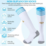 HASTHIP Compression Soccer Socks High Elastic Moisture Wicking Football Socks