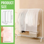 HASTHIP® 5 Pack 55" Garment Bag Wardrobe Hanging Garment Bag, PEVA Translucent Dustproof Garment Cover Foldable Zip-up Garment Bag for Suit, Coat, Tuxedos, Coats, Dress, Jacket