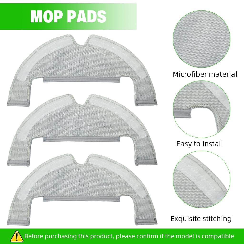 HASTHIP Compatible Accessories for Dreame D10s Plus Vacuum Cleaner with 10pcs Set | Includes Main Brush Side Brushes Mops and Filters