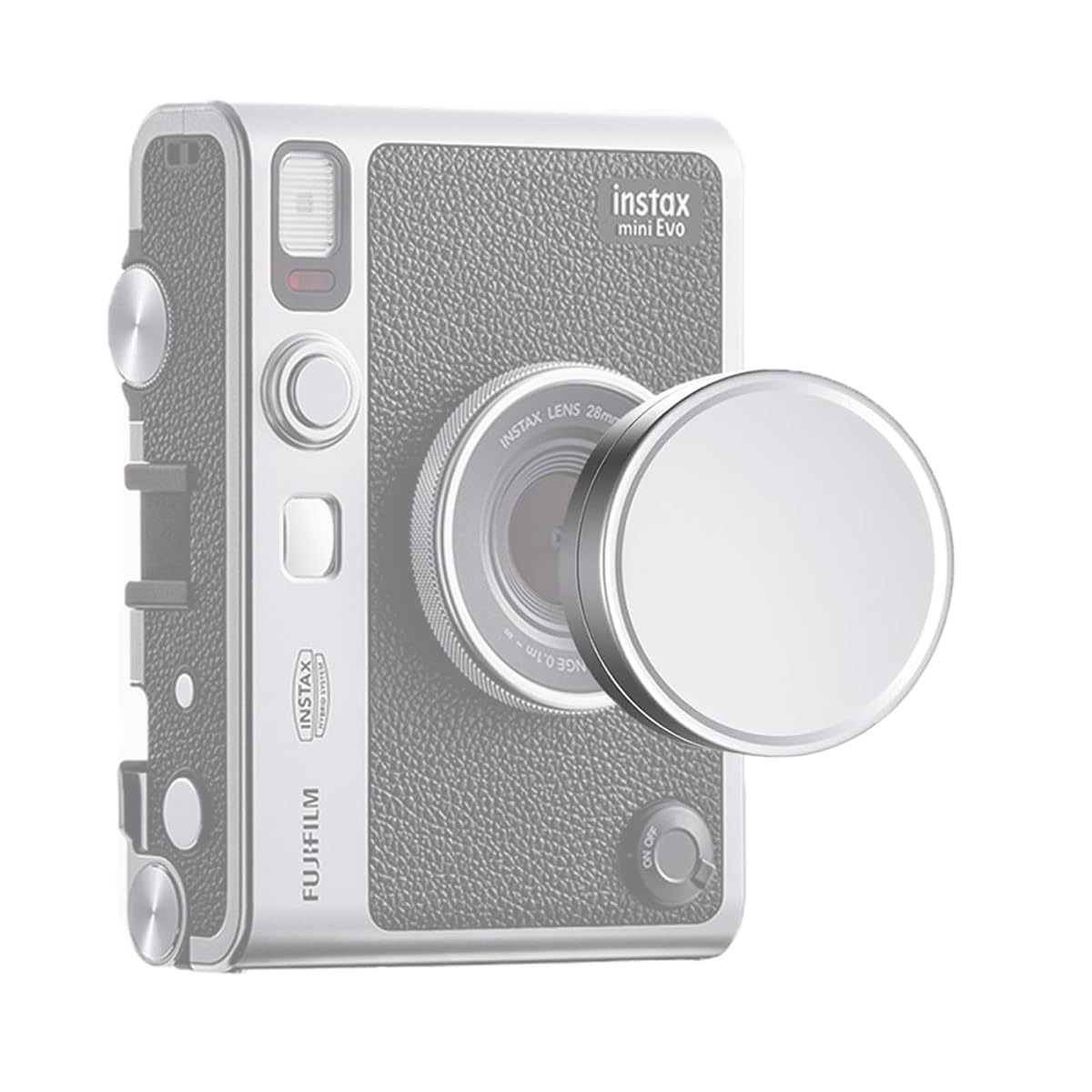 HASTHIP® ELEPHANTBOAT Tapa de Lente para Fujifilm Instax Mini EVO, Tapa de aleación de Aluminio aeronáutico con Forro de Franela de Microfibra, protección para la Lente de la Fujifilm Instax Mini EVO