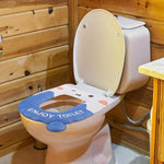HASTHIP Padded Toilet Seat Cover for Home and Office with Lifting Handle and Waterproof EVA | Soft Cartoon Cushion Trim to Fit All Toilets