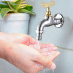 HASTHIP Lockable Faucet for Outdoor Spigots with 2 in 1 Key Valve and Zinc Alloy Body | Prevent Water Theft