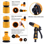 HASTHIP® Garden Hose Spray Gun Kit with 3 Connectors Pressurized Water Spray Gun with 2 Spray Patterns, Multi Purpose Water Spray Gun for Car Washing, Gardening, Watering, Irrigation