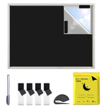 HASTHIP Blackout Window Sun Shade Cloth for Car and Home with Hook & Loop Stickers 1.45x1m | 420D Oxford UV Protection