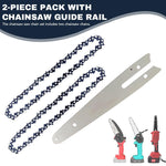 HASTHIP® 2Pcs Chainsaw Saw Chain 6 inches Chainsaw Saw Chain with Chainsaw Guide Rail Universal Chainsaw Saw Chain for Wood Cutting, Tree Pruning