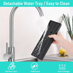 HASTHIP Sink Organiser for Kitchen Countertop featuring 3 Compartments and Sponge Holder