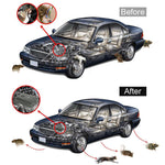 HASTHIP Ultrasonic Car Rat Repellent for Vehicles and Home with Dual Power Supply 2PCS | Featuring Flash LED Strobe and Smart Vibration Sensor