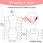 HASTHIP Bra Organizer for Wardrobe featuring 12 Bra Capacity with Foldable Stainless Steel Rack | Space Saving Undergarment Storage