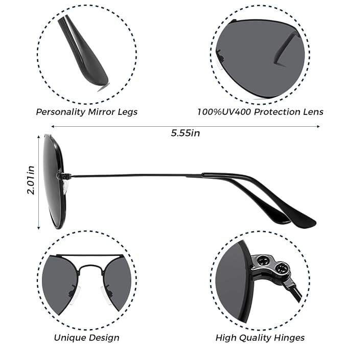HASTHIP® Captain Cap & Sunglasses Set