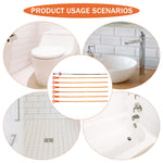 HASTHIP Drain Cleaner Sticks for Sink and Shower Clogs with 23.6 in Tools | Flexible Barb Design