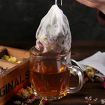 HASTHIP Cotton Tea Filter Bags for Loose Leaf Tea with Drawstring Closure 100pcs 3.54x2.75in