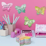 HASTHIP Sticky Notes for DIY and Office featuring 240 Sheets 12 Butterfly Designs | 8.5x6.5cm