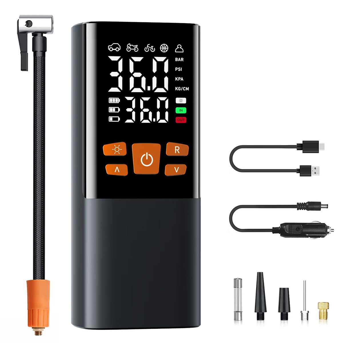 HASTHIP® Cordless Tyre Inflator - Dual Mode Battery