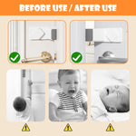 HASTHIP® 4Pcs Door Stopper Pinch Guards, Baby Proofing Safety Finger Protectors, No-Drill Rotatable Door Guard Stoppers for Child & Pet Safety, 4.5cm Safe Gap Baby Protection Products
