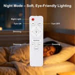 Hasthip Modern Geometric LED Ceiling Light with Remote Control & Dimmable Design