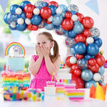 2Pcs Balloon Arch Stand - Decoration Backdrop Stand, 8.2ft High and 5ft High Windproof Balloon Arch Stand Assembly Balloon Arch Stand for Wedding, Birthday Party, Baby Shower Decoration