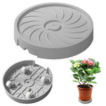 HASTHIP Plant Caddy for Indoor & Outdoor Pots featuring 360° Rotatable Wheels and 8.66 in Tray