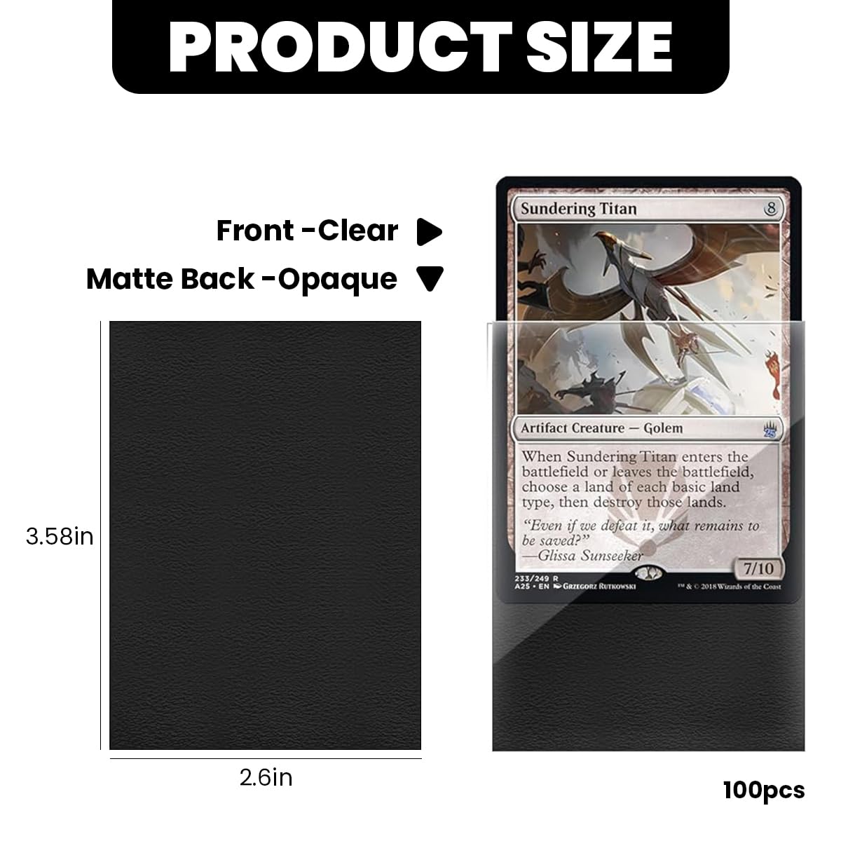 HASTHIP® 100Pcs 66x91mm Photo Card Holders Collectible Star Photo Card Sleeves, Clear Dustproof Display Pockets Storage Pouches for Photos, Cards, Notes, and Memorabilia